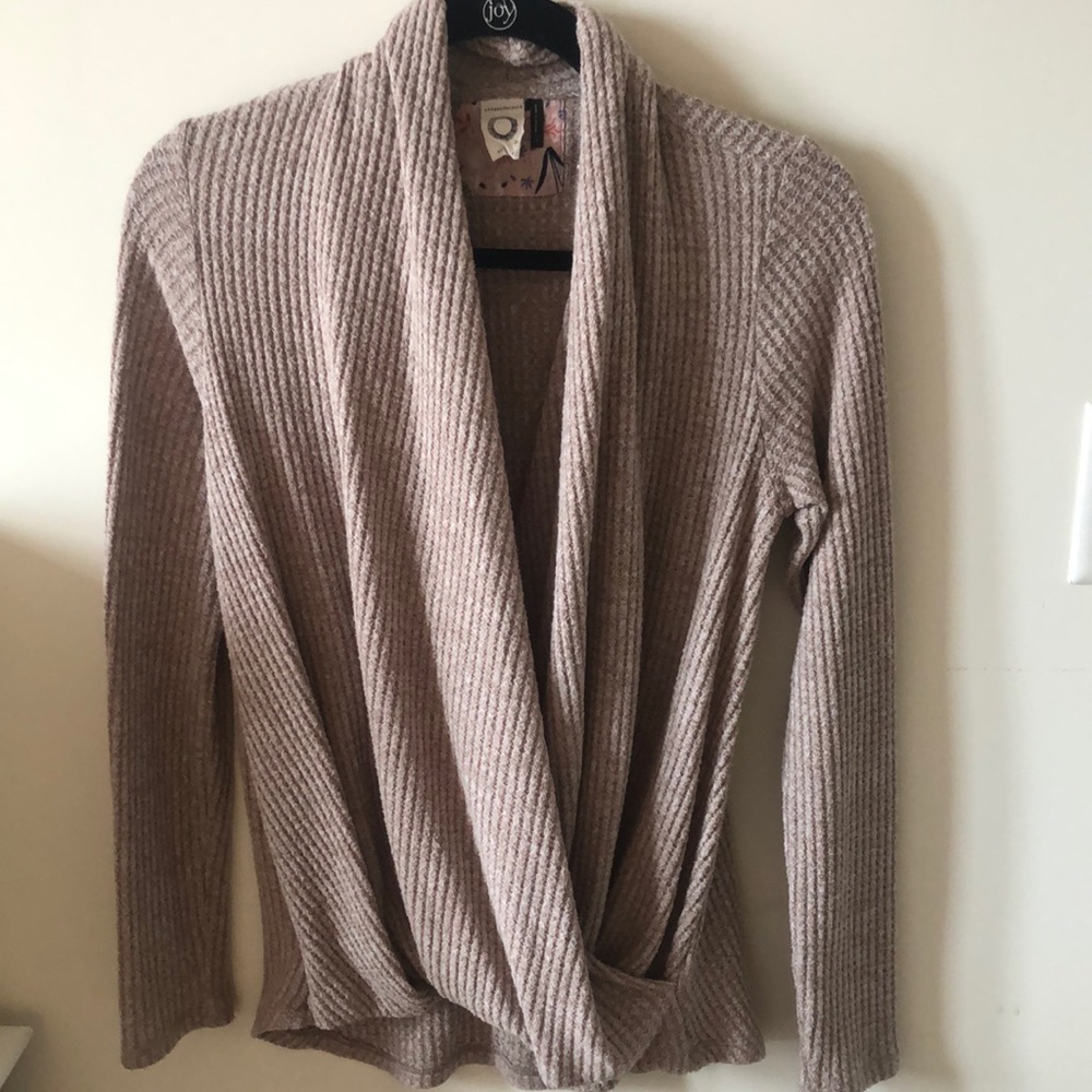 Anthropologie Wrap Sweater